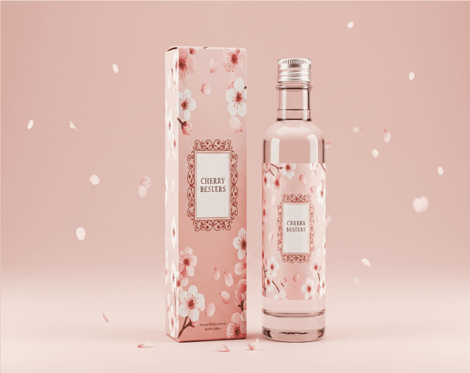 꽃물 토닉 인쇄 샘플