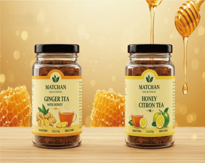 꿀생강차 인쇄 샘플